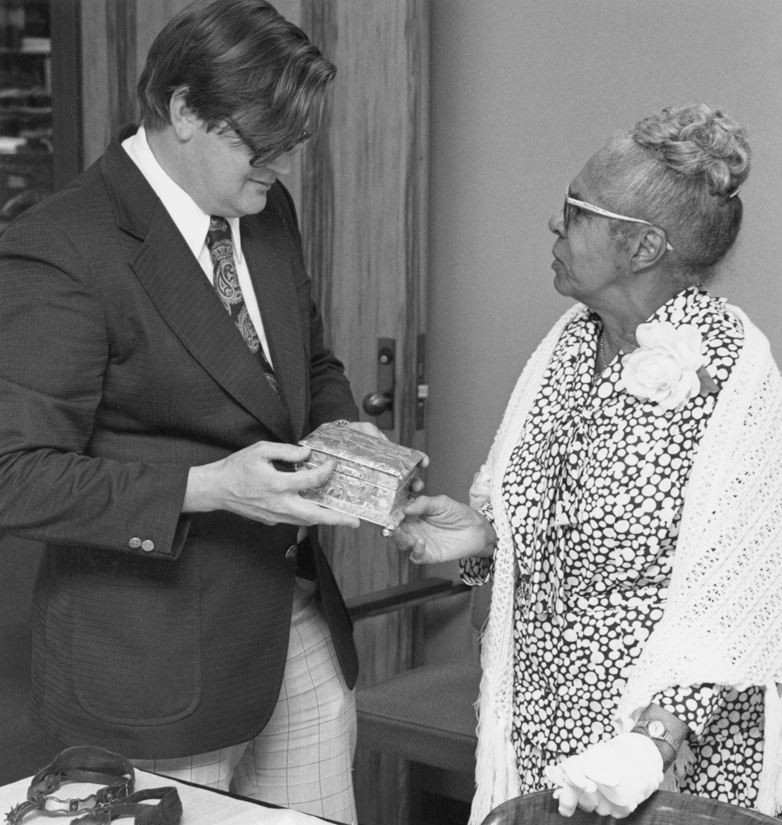 Nettie Ware at the Glenbow Museum